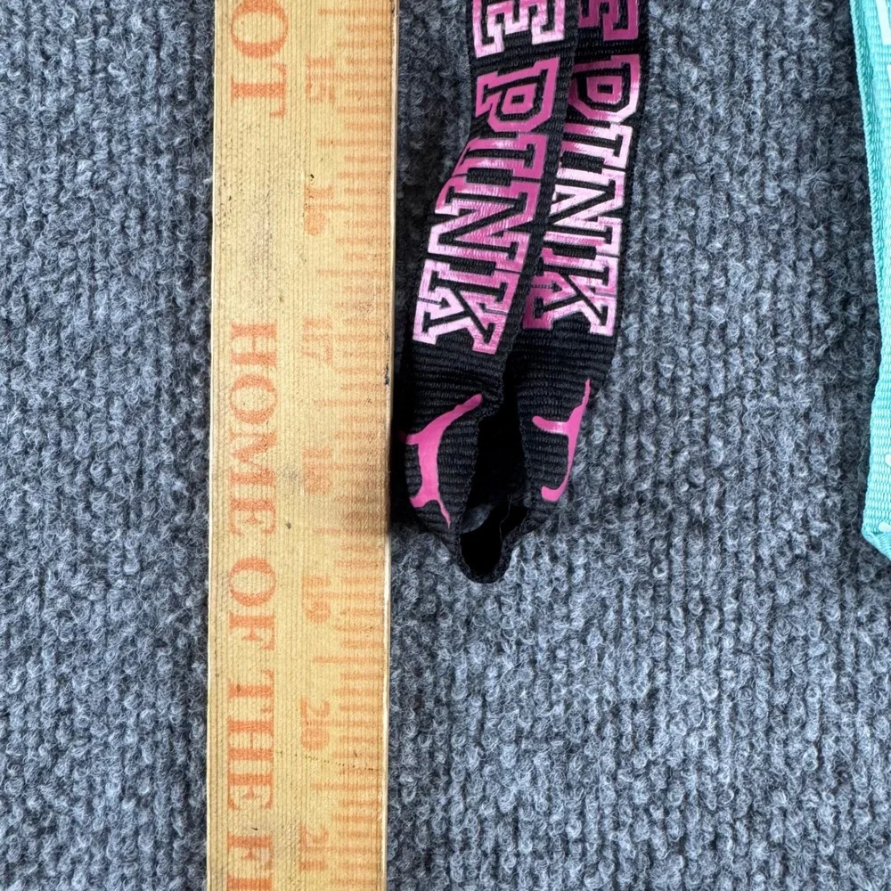 Victoria's Secret PINK Lanyard Set Key Chain ID Holder Black Blue Mint White 4pc